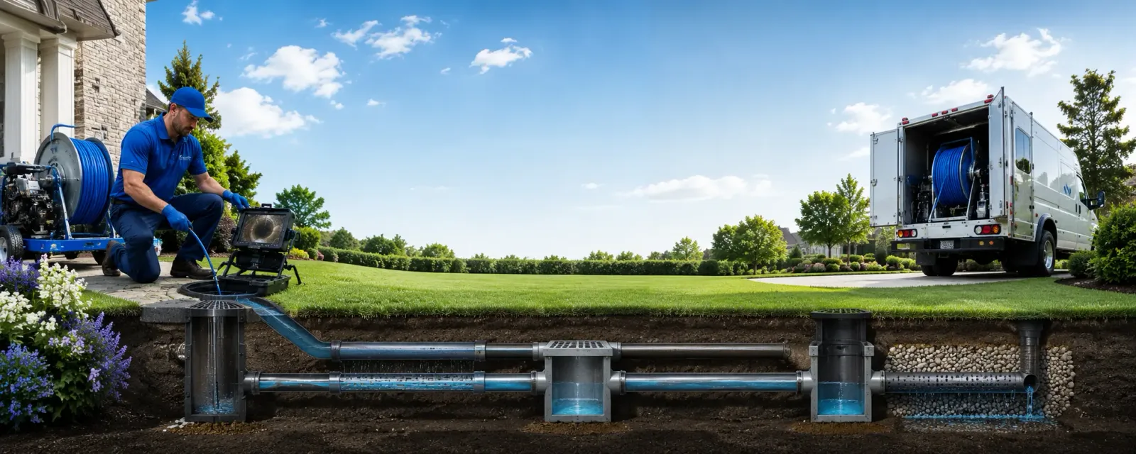 Outdoor drain cleaning information for West Hamlin, WV